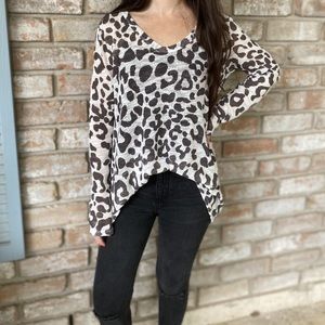 Animal Print Long Sleeve Shirt